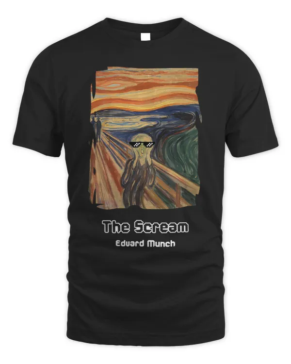 The Scream with Sunglasses by Edvard Munch