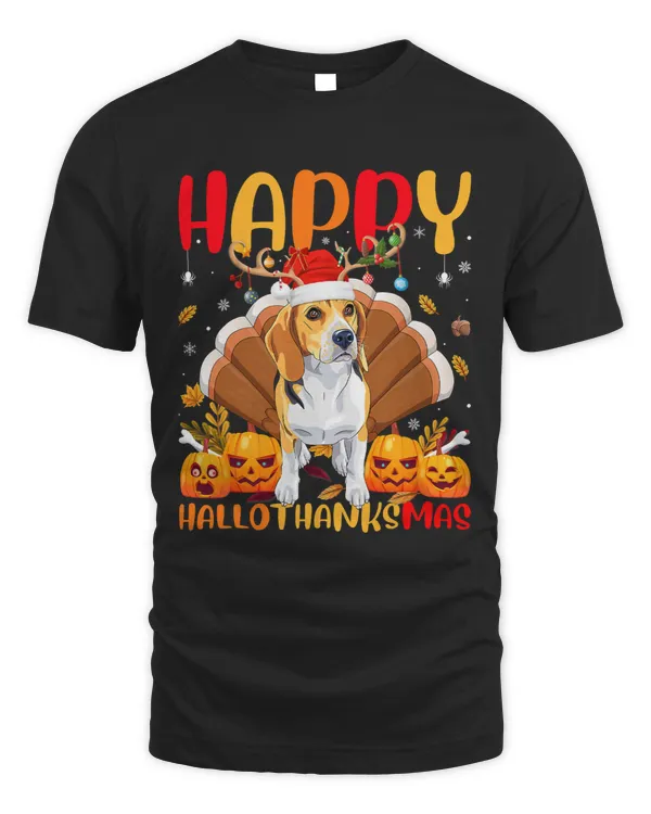 Funny Beagle Dog Lover Happy Beagle HelloThanksMas