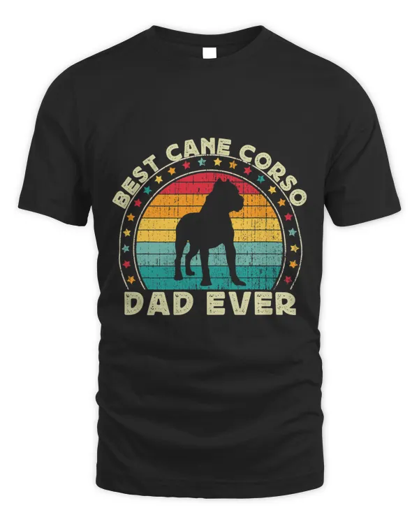 Mens Mens Cane Corso Dad For Men Retro Italian Mastiff Dog Dad