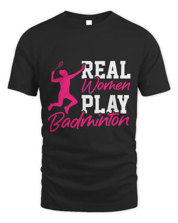 Real Women Play Badminton Badminton Player Shuttlecock Sport