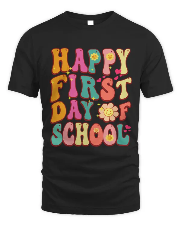 Groovy First day Student Cute Boys Girls  Of School
