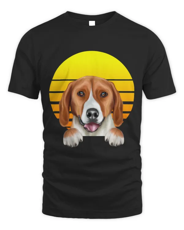 Vintage Sunset American Foxhound Dog Lover