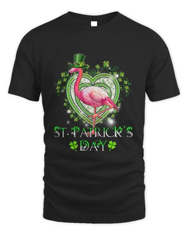 St Patricks Day Lucky Irish Flamingo St Pattys Day Womens