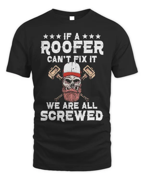 Roofer Funny Retro Roofing Roof Equipment Job Repair2