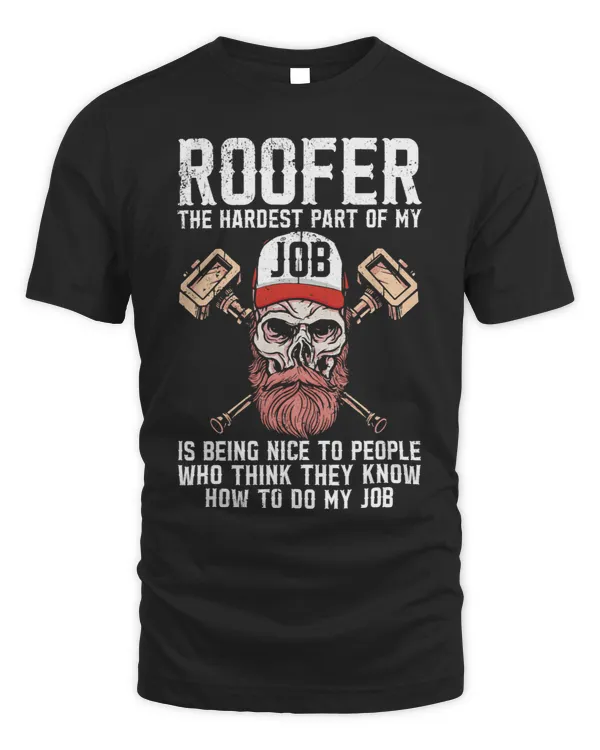 Roofer Funny Retro Roofing Roof Equipment Job Repair51