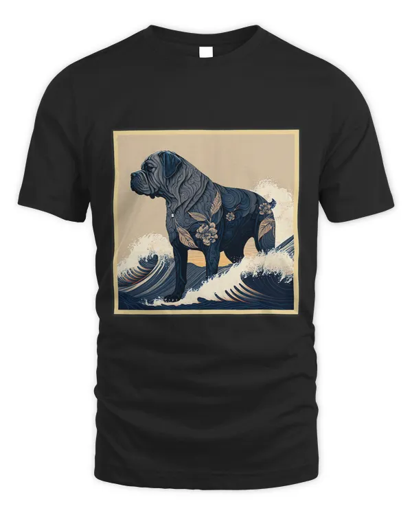 Surrealism Japanese Painting Cane Corso dog