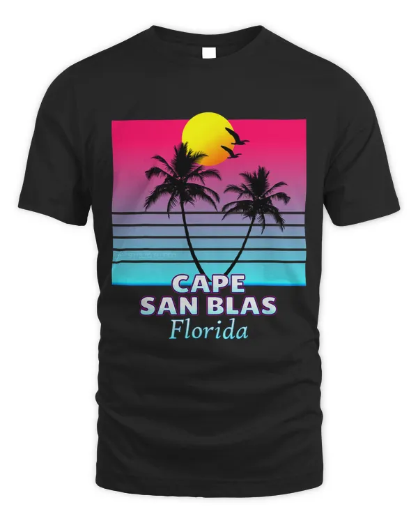 Cape San Blas Florida Retro Tshirt