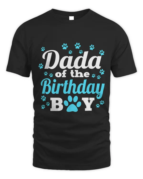 Dada Of The Birthday Boy Dog Paw Bday Party Celebration
