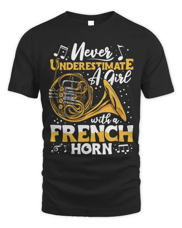 French Horn Player Apparel Instrument Brass Music for Women