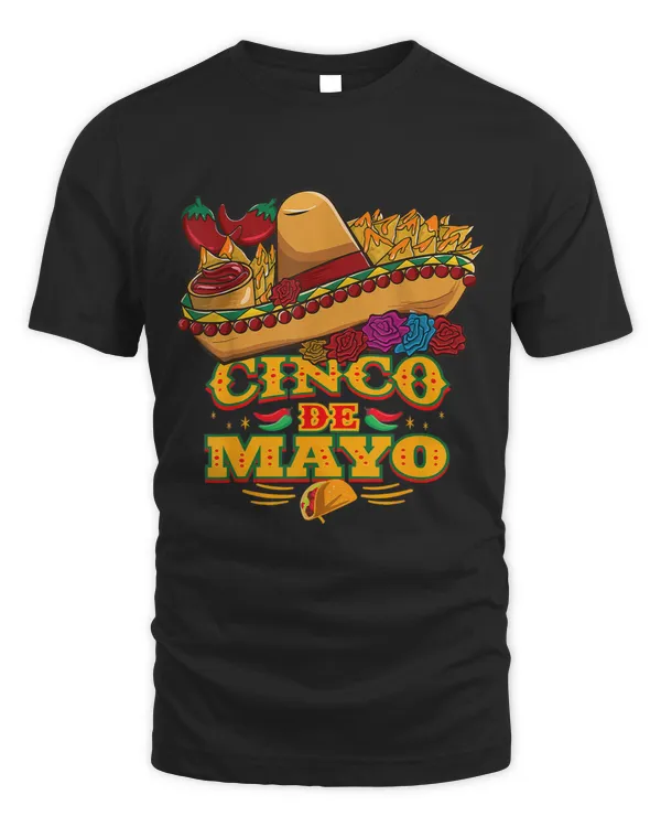 Cinco De Mayo Funny Mexican Sombrero Maracas With Tacos