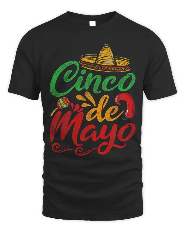 cinco de mayo sombrero hat peppers tacos mexican men women