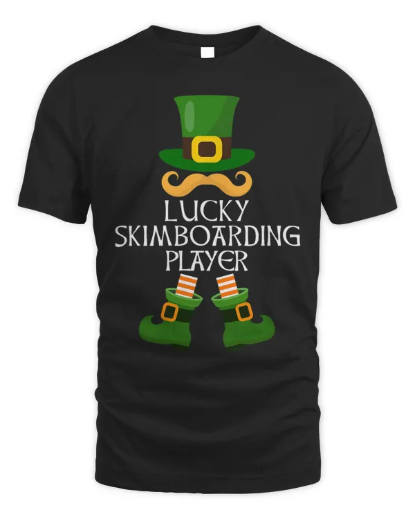 Skimboarding Player Leprechaun Family St Patricks Day