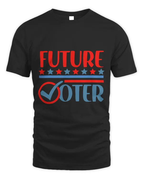 Future Voter Kids Election and Voting USA Flag