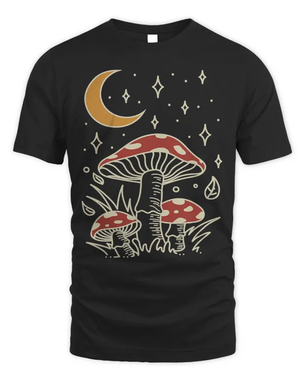 Cottagecore Dark Academia Aesthetic Mushroom Moon Lover