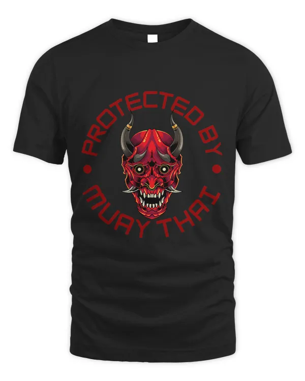 Funny Boxing Muay Thai Demon Protected By Muay Thai and Thai Boxing