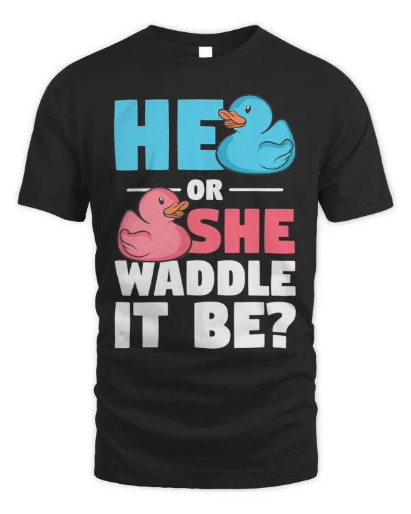 He Or She Waddle It Be Funny Pink Blue Gender Reveal Party