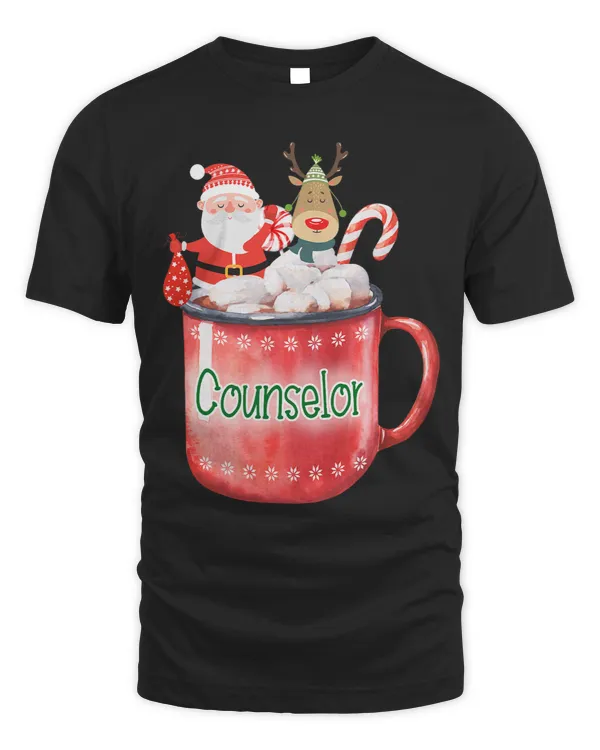 Counselor Christmas Santa Claus Candy Cane Rudolph Cup
