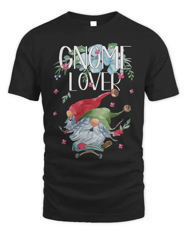 Funny Gnomes Floral Flower Motif For Hippies 2Unique Gnomie