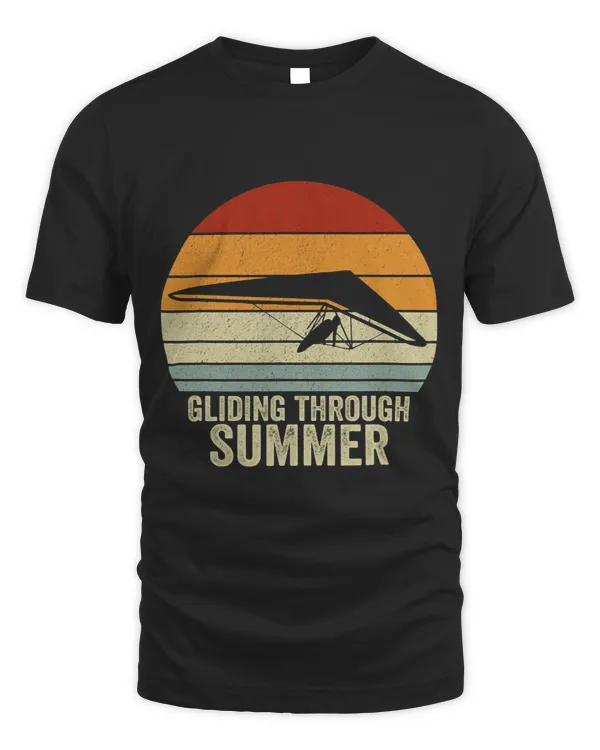 Hang Gliding Sport Retro Gliding through summer Vintage Hang Glider
