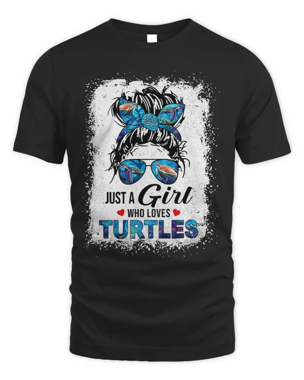 Turtle Lover Sea Ocean 2Just A Girl Who Loves Turtles Messy Bun