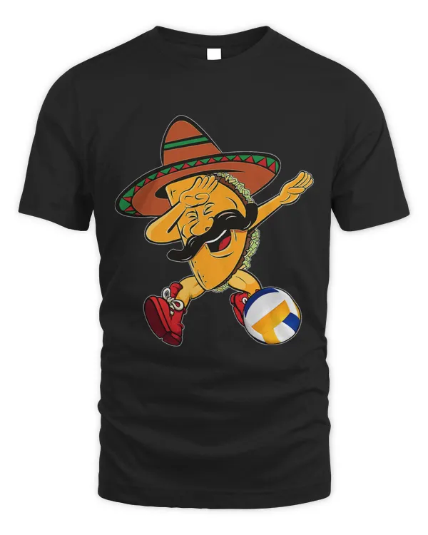 Funny Dabbing Taco Volleyball Ball Sport Lover Cinco De Mayo