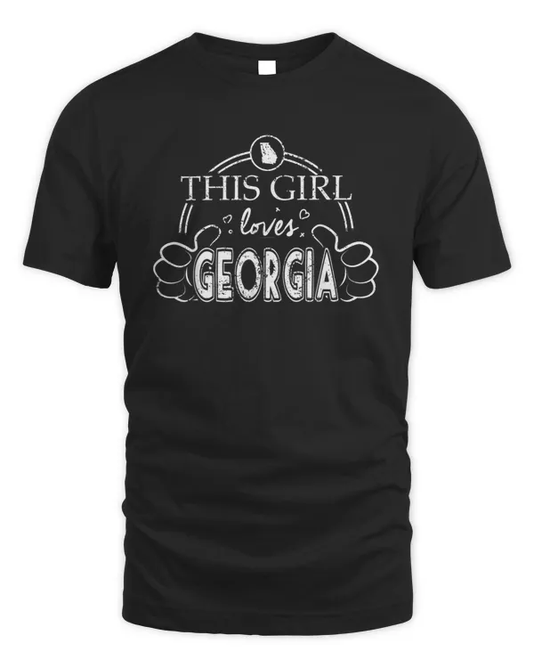 Funny And Cute Girl Shirt This Girl Loves Georgia T Shirt