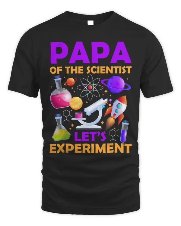 Papa of The Scientist Birthday Scientist Lets Experiment