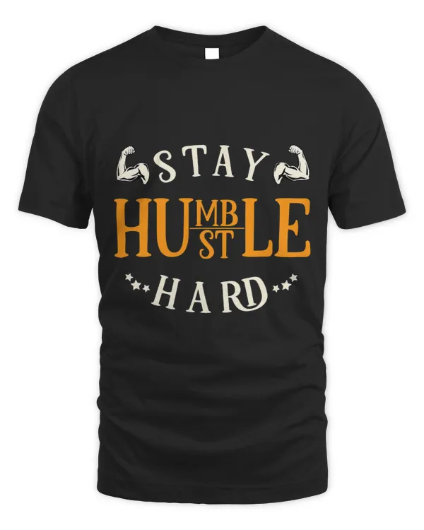 Motivation Strength Training Stay humble hustle hard01