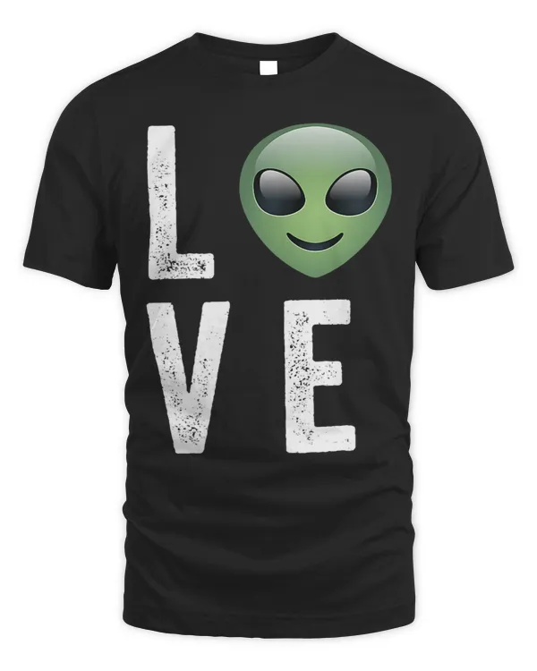 Aliens Funny Cute Love Alien with Ufo Smile