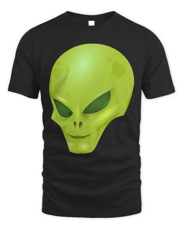 Aliens Funny Green Alien Head Halloween Costume