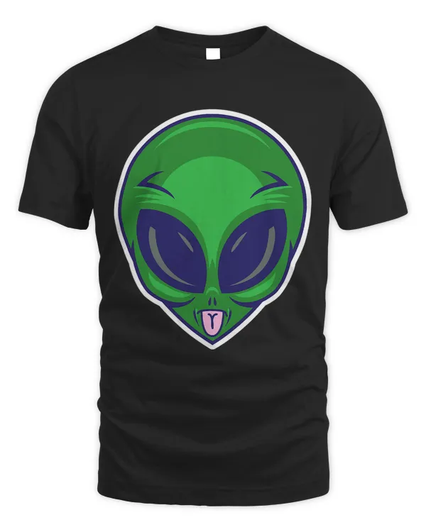 Aliens Funny Green Alien Tee for Adult and Toddler Boy or Girl