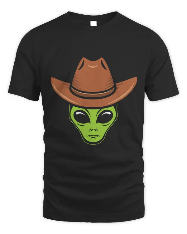 Aliens Funny Halloween Alien Cowboy Hat Gift for Outer Space Lover