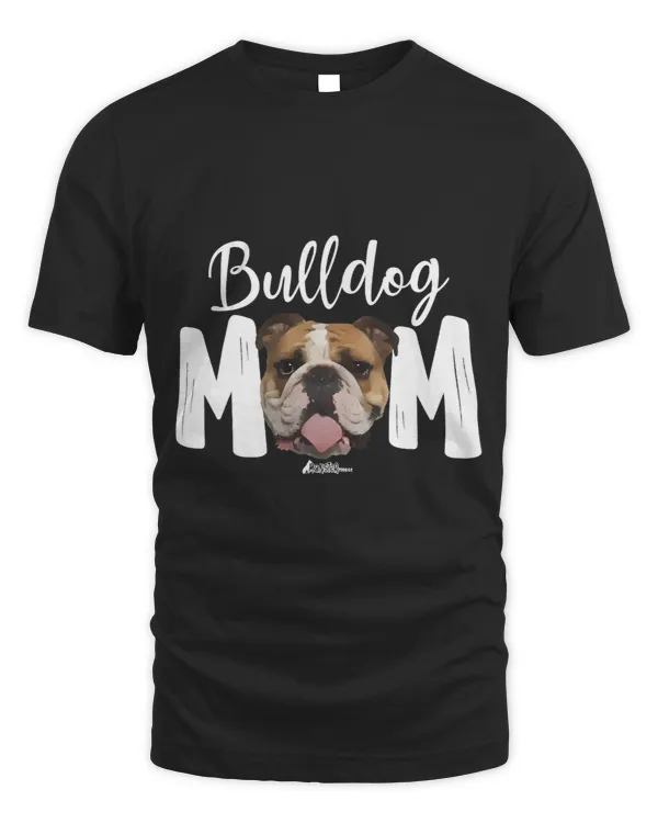 Cute English Bulldog Mom Top Funny Dog Walking For Women