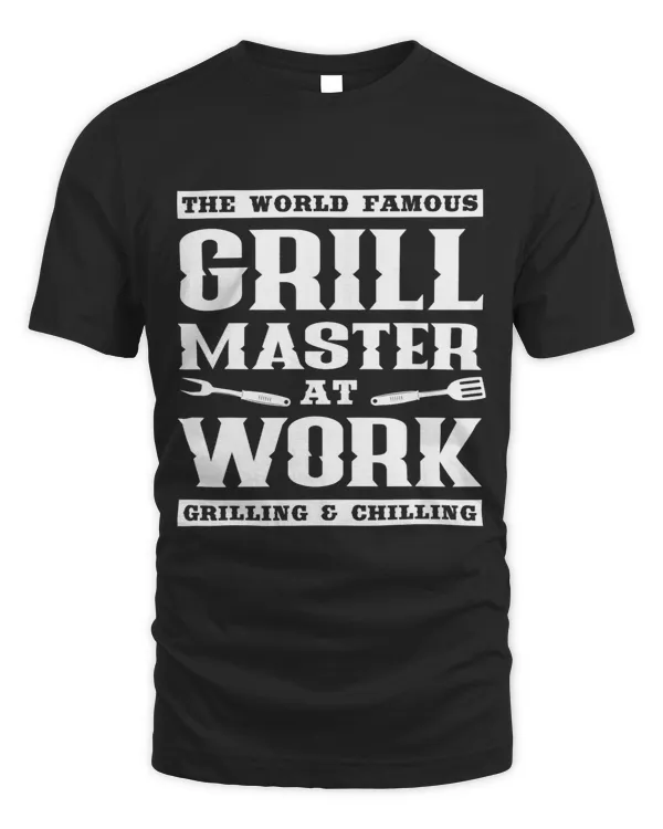 The World Famous Master The Grill Funny BBQ Smoker Grilling