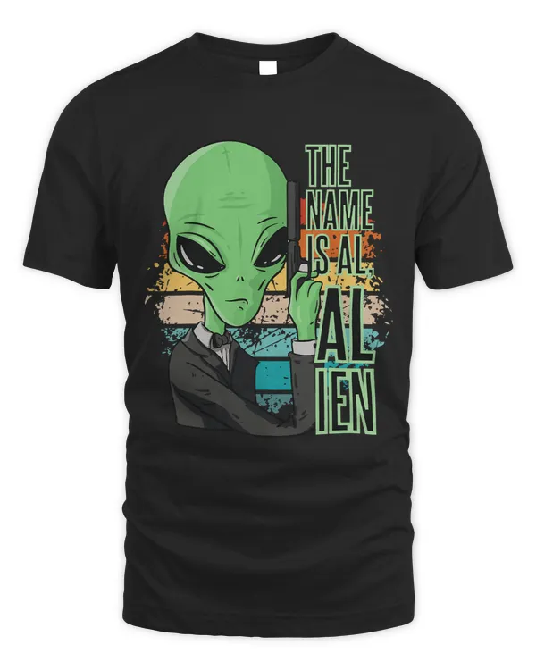 Aliens Vintage funny alien spy agent parody funny space cartoon 4