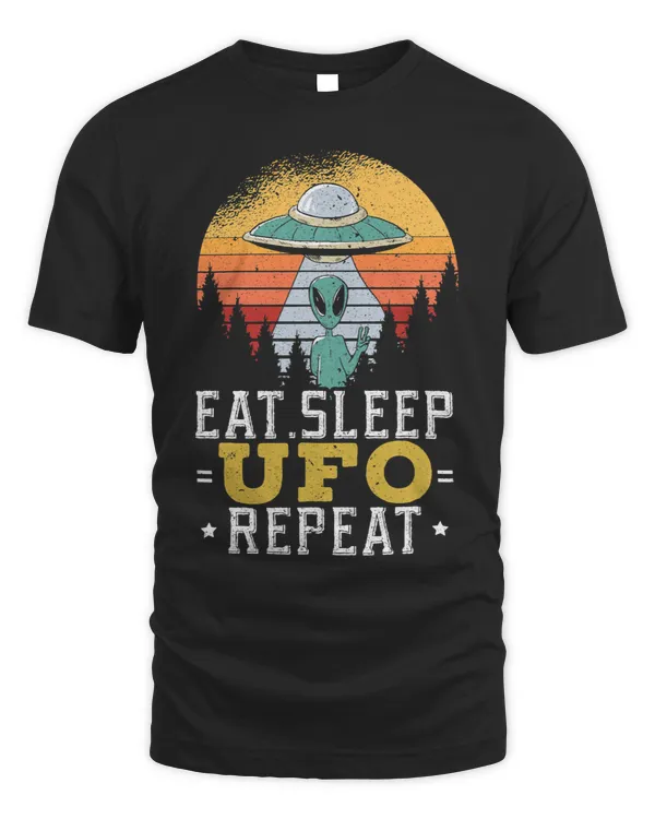 Aliens Vintage UFO Alien Retro Abduction Space