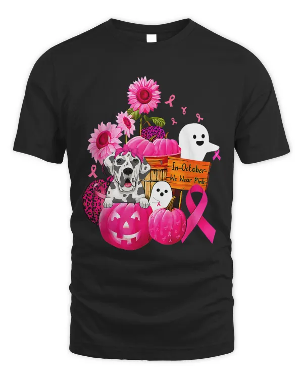 BC In October We Wear Pink Great Dane Breast Cancer Halloween 382 Cancer