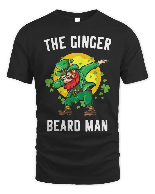 Mens Ginger Beard Man Funny St. Patricks Irish Leprechaun Gift