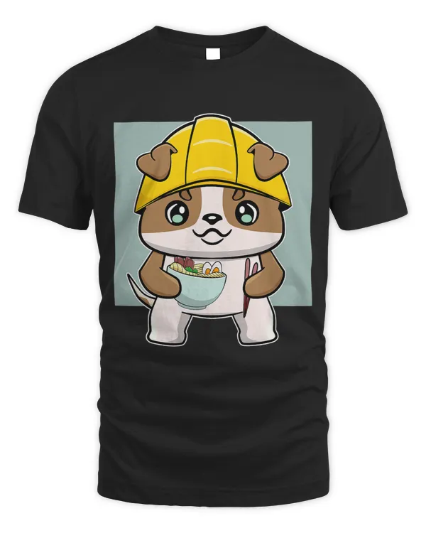 Bulldog Anime Pup Construction Worker Ramen
