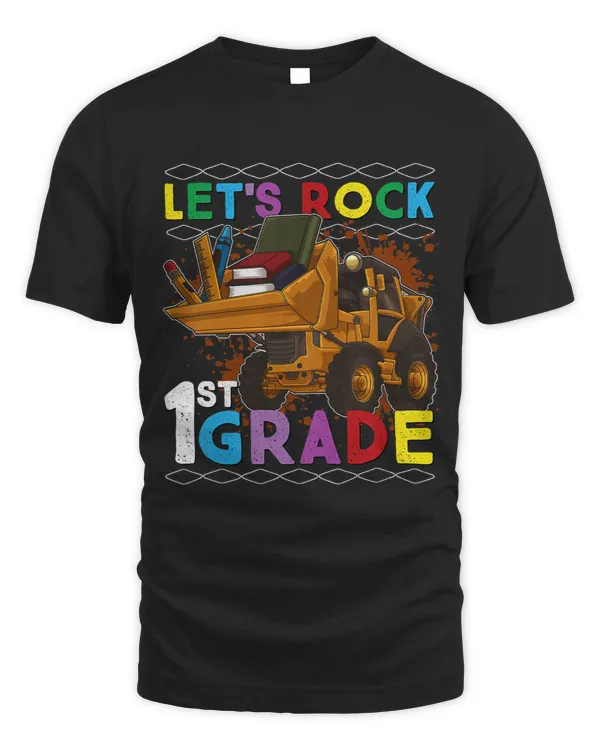 Kids First Day Of School Tractor Lets Rock 1st Grade