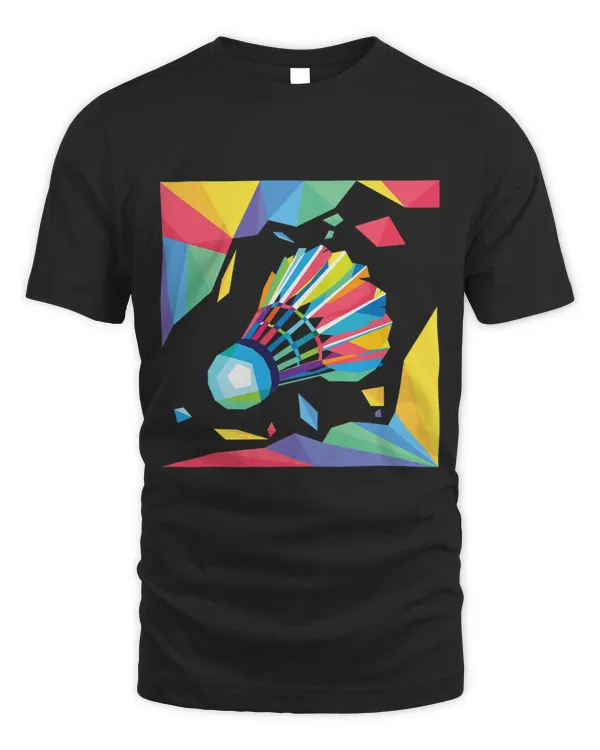 Colorful Shuttlecock Birdie Badminton Player Sports Lover