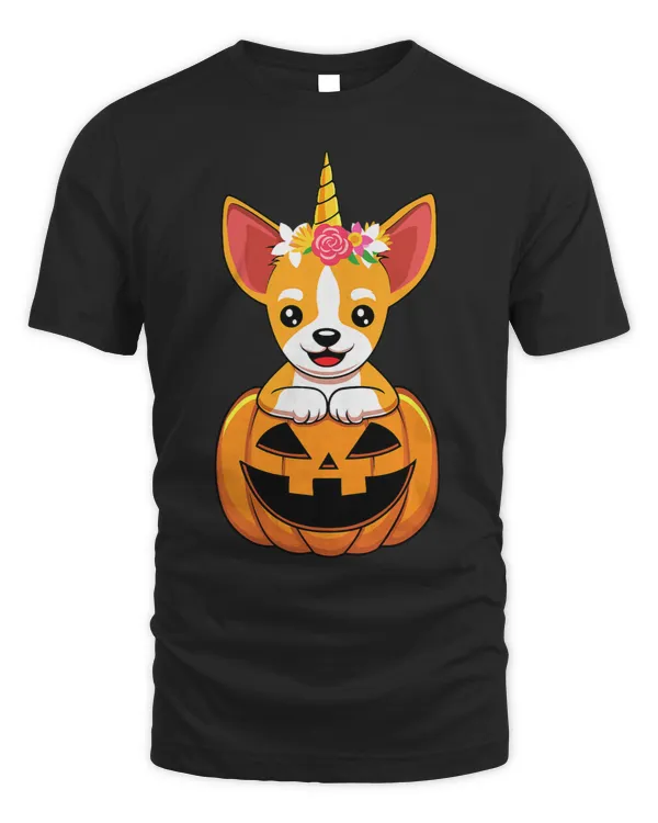 Cute Chihuahua Dog Pumpkin Unicorn Funny Halloween Gift