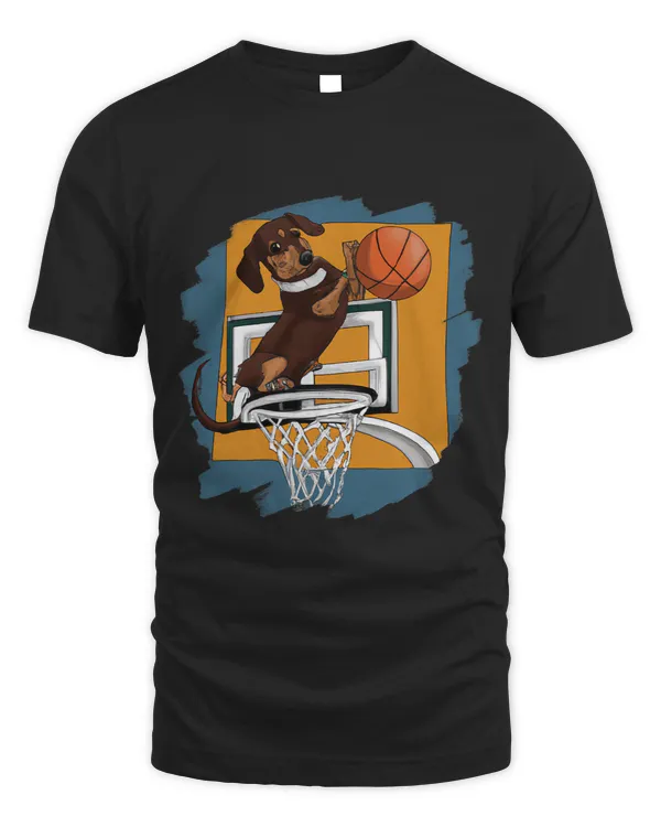 Dachshund Chiweenie Wiener Dog Playing Basketball Funny Dog 5