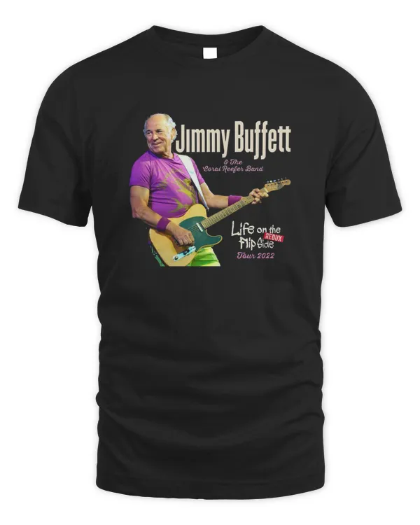 Jimmy Buffett Life On The Flip Tour Black Shirt
