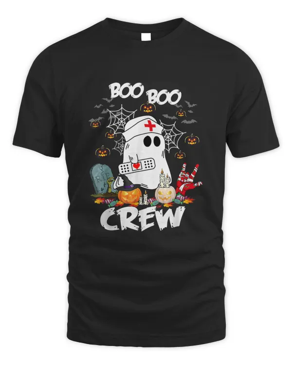 Boo Boo Crew Ghost Nurse Retro Halloween 2023 Nursing