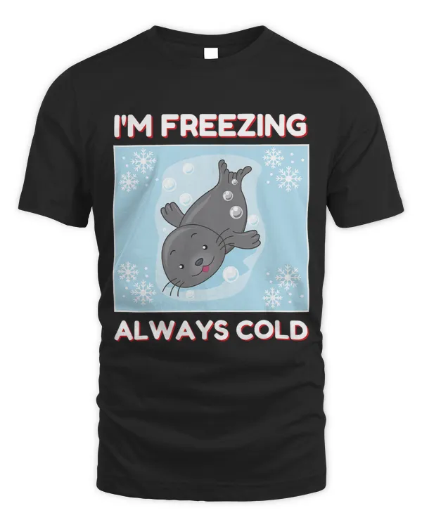 Seal Lover Always Cold Kawaii Cute Seal Im Freezing Kawaii Aesthetic