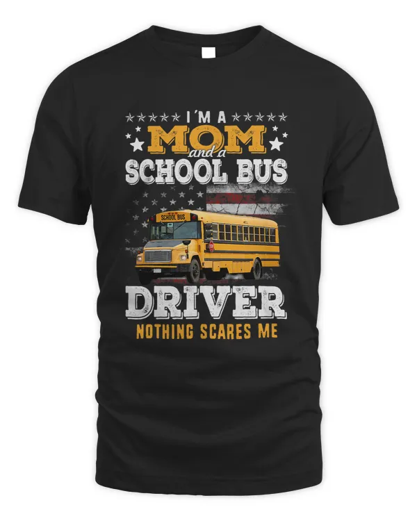 Womens Bus Driver Mom Shirt Funny Mom School Bus Driver