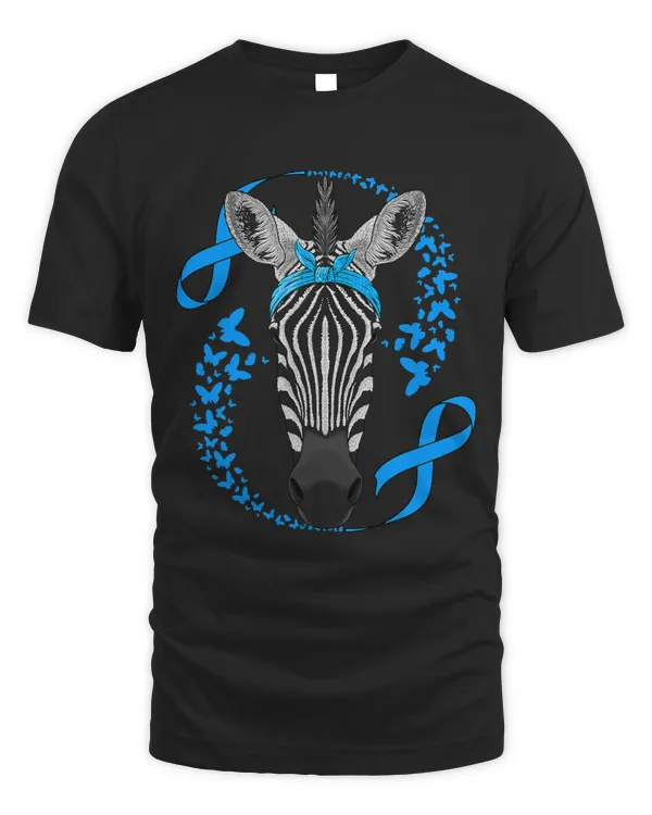 Diabetic Disease Zebra Diabetes Awareness Blue Bandana T1D Survivor 308