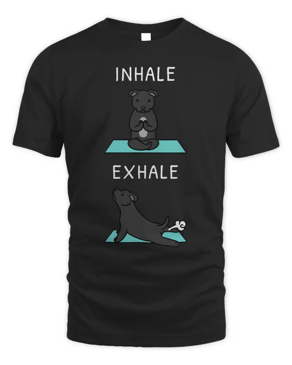 Yoga Inhale Exhale Staffordshire Bull Terrier Dog