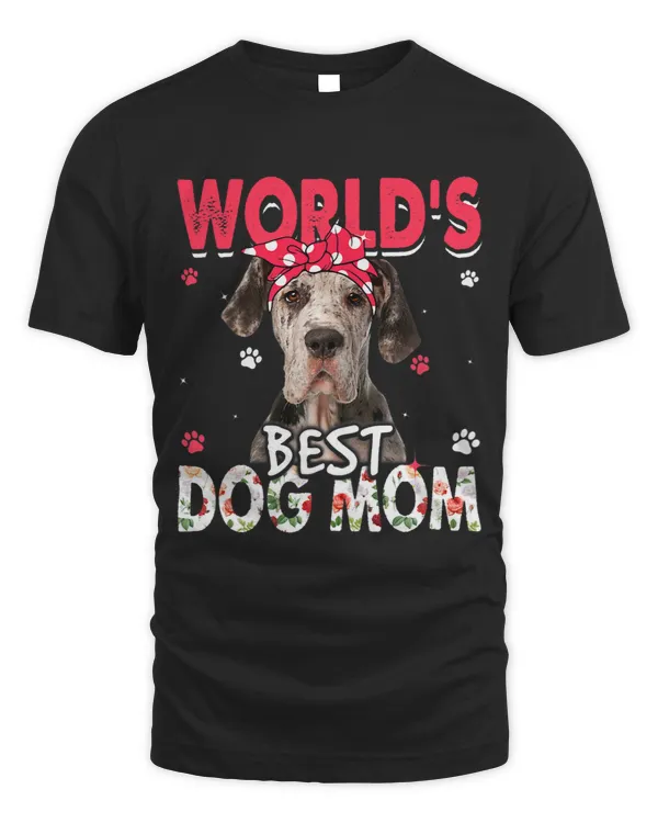 Womens Worlds Best Dane Dog Mom Funny Mothers Day